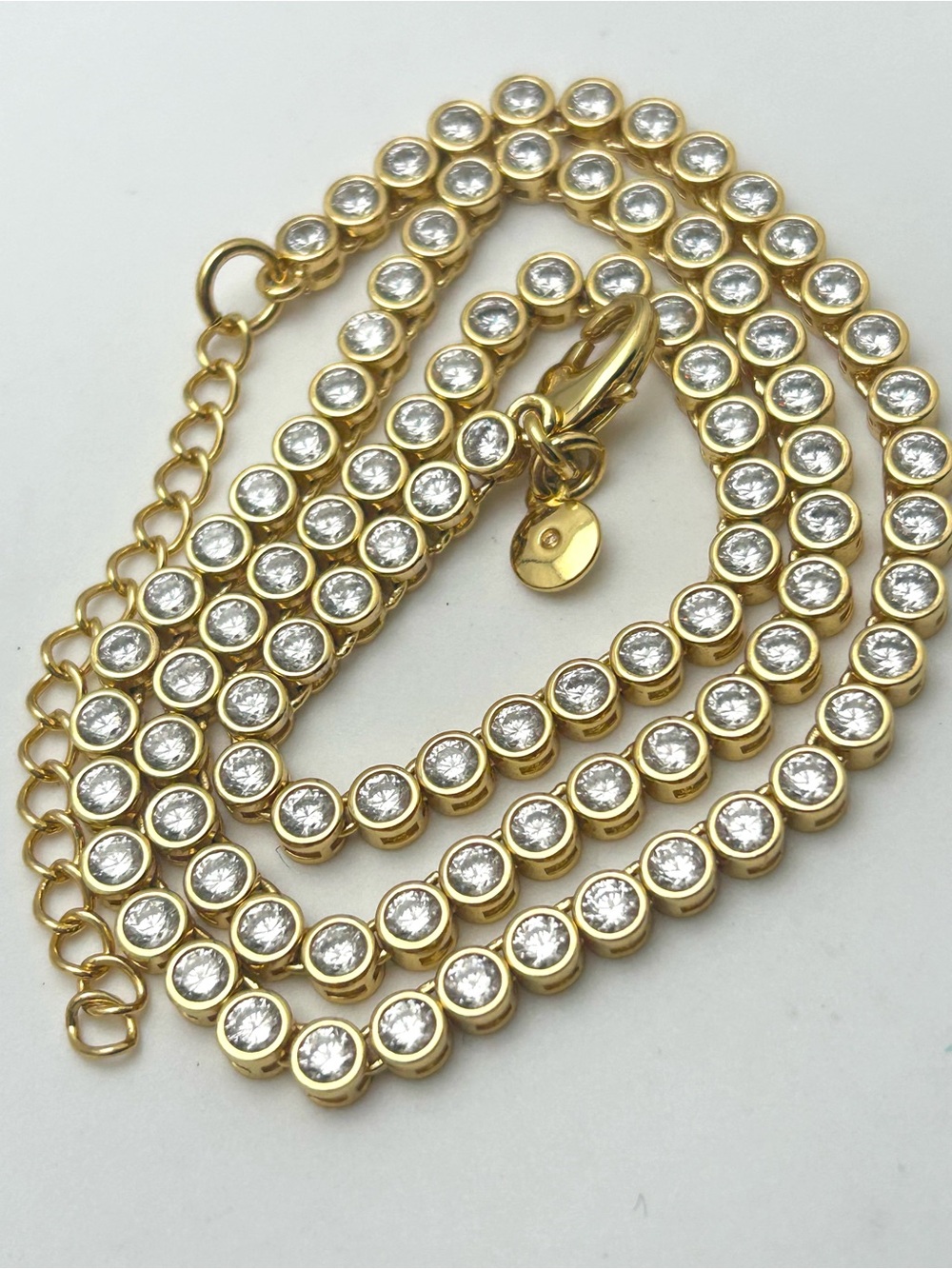 Madewell Gold Crystal Tennis Necklace
